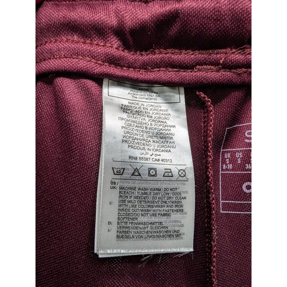 Adidas Track Pants Maroon AEROREADY Tapered Side Stripe HR7119 - Small - Picture 7 of 7